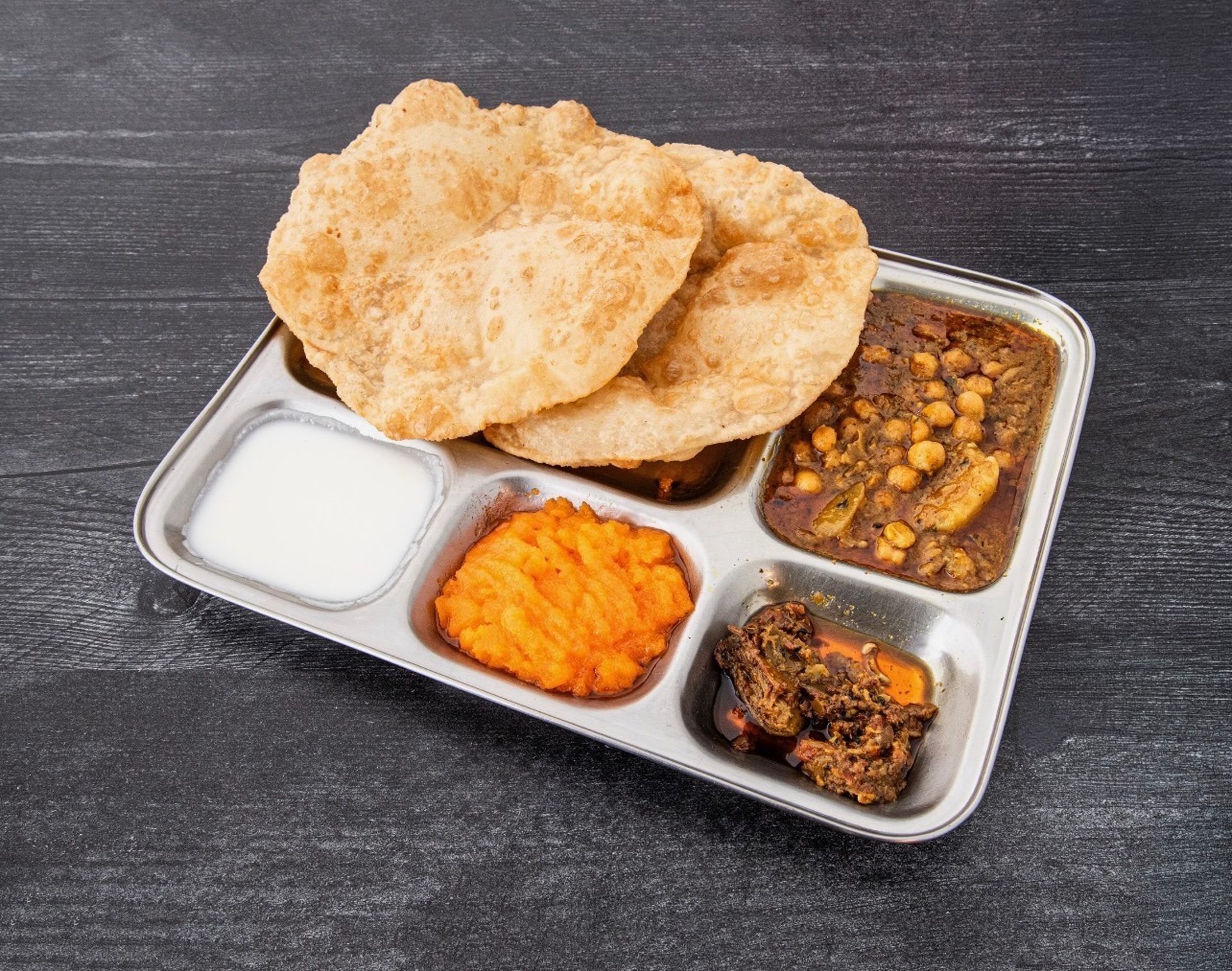 Halwa puri and beef nihari