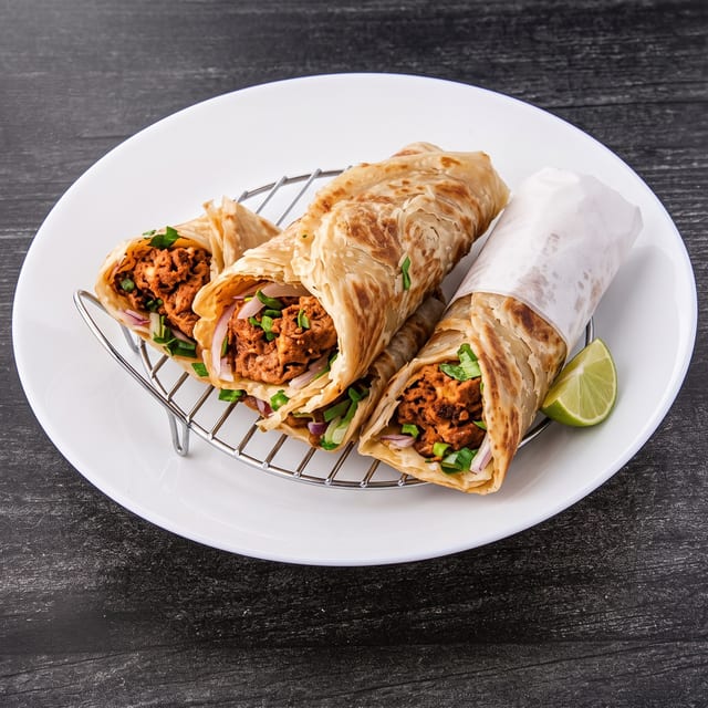 Chicken Paratha Roll.